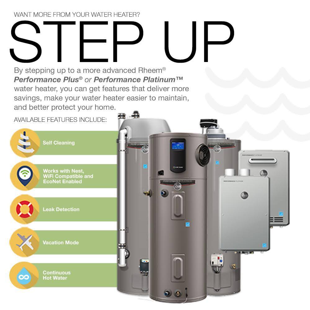 ??Rheem Performance 40 gal. Medium 6 Year 4500/4500-Watt Elements Electric Tank Water Heater