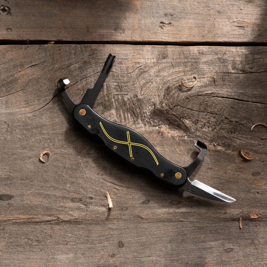 FLEXCUT Pocket Jack for Carvin' 2.0, Light Weight Wood Carving Jackknife Style Tool with 4 Blades, Made in the USA | JKN289