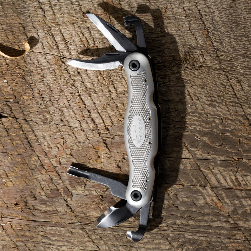 FLEXCUT Pocket Jack for Carvin' 2.0, Light Weight Wood Carving Jackknife Style Tool with 4 Blades, Made in the USA | JKN289