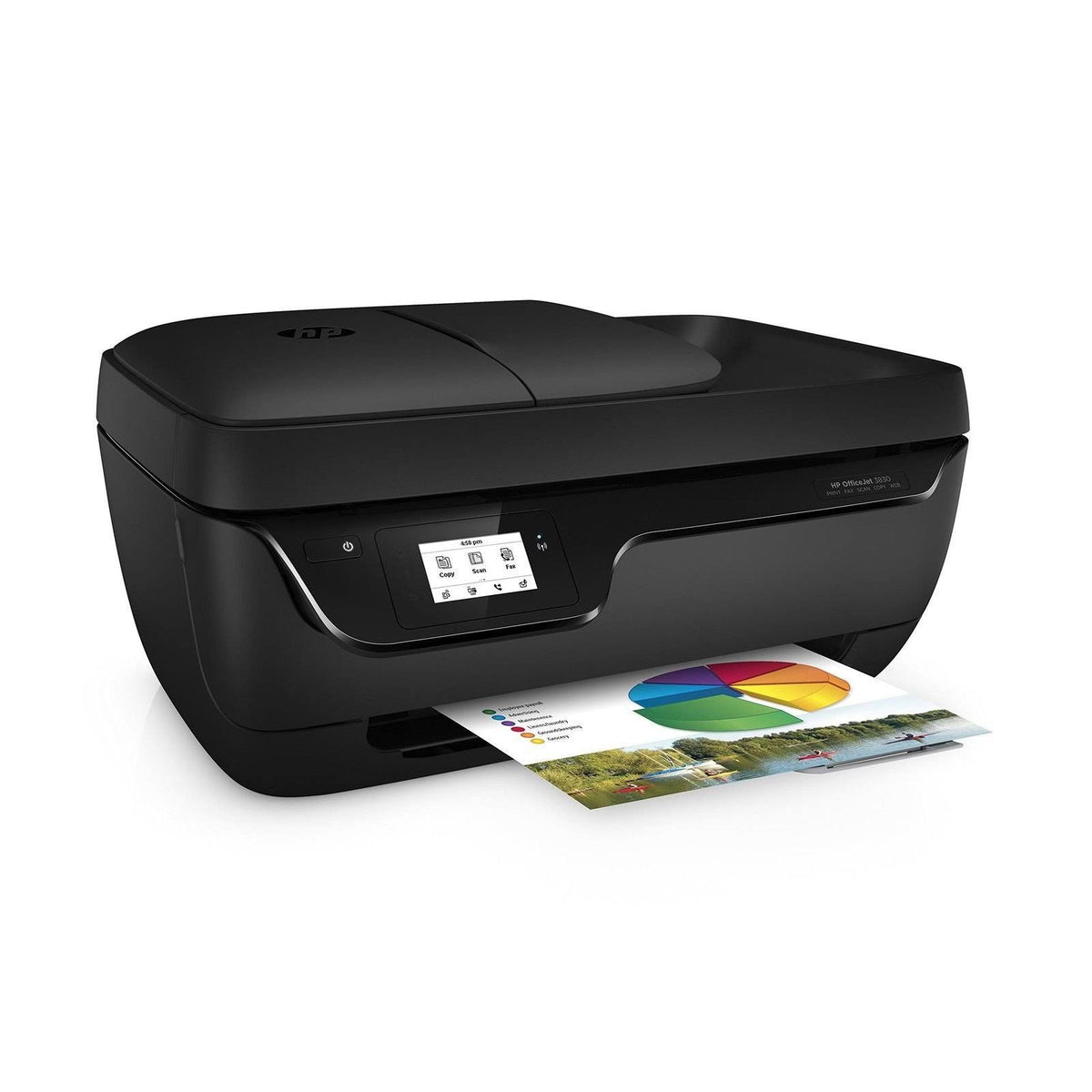 HP - OfficeJet 3830 Wireless All-In-One Instant Ink Ready Printer - Black