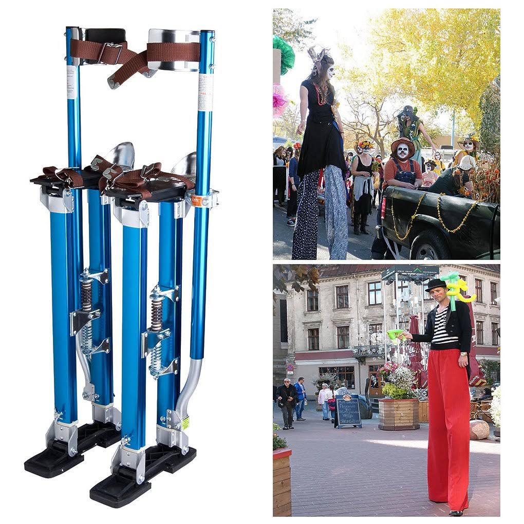 Drywall Stilts 24x22-40x22 Aluminum Tool Stilt for Painting Painter Taping Blue