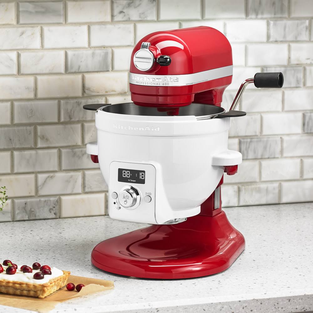 KitchenAid Precise Heat Mixing Bowl for Lift Mixers, White - 3 quart