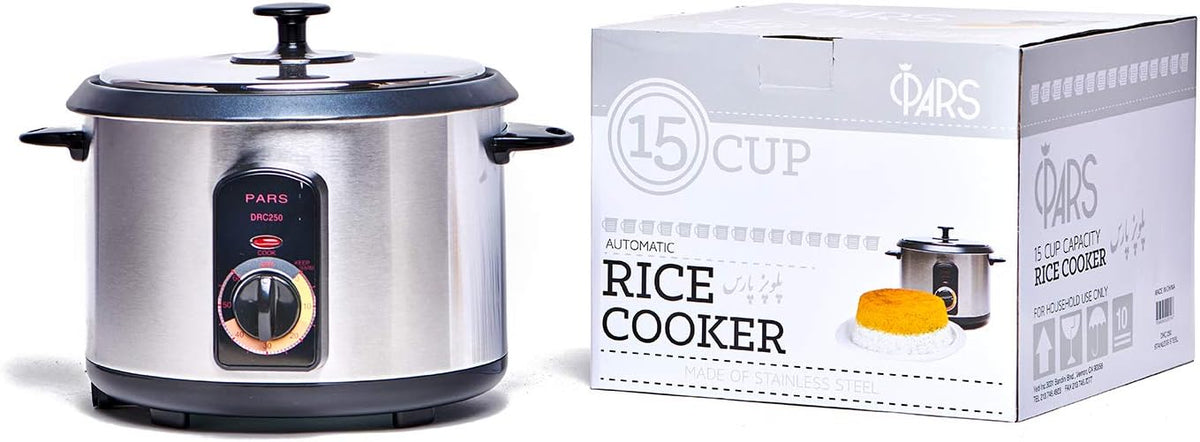 Pars Automatic Persian Rice Cooker - Tahdig Rice Maker Perfect Rice Crust, 10 Cup