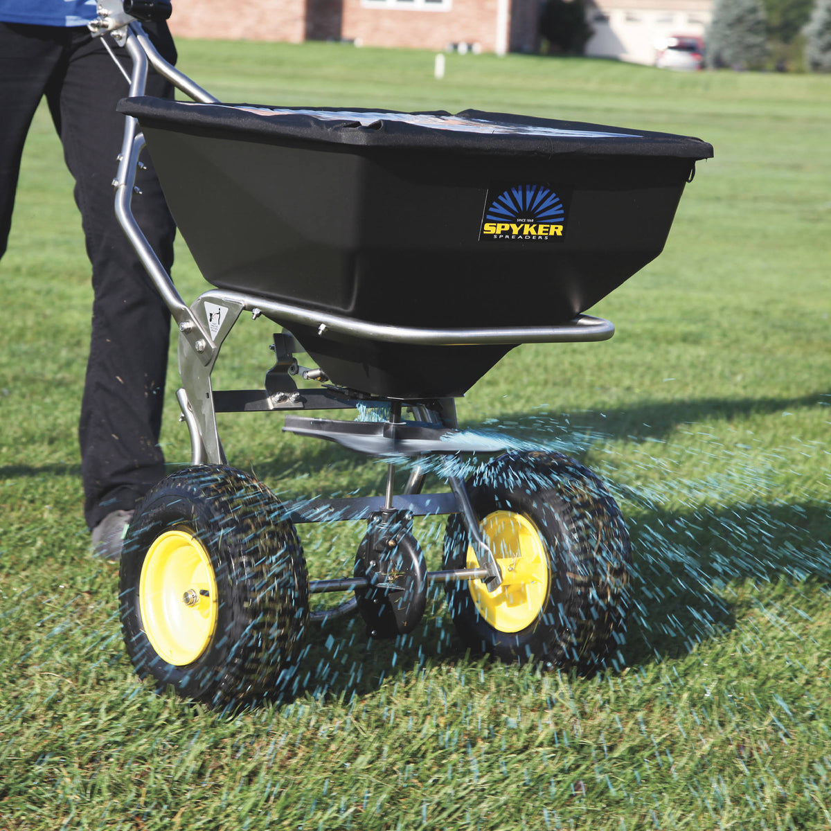 Spyker Ergo-Pro Walk-Behind Broadcast Spreader - 80-lb. Capacity, Model#SPY80-1S
