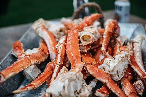 Alaskan King Crab: Giant Red King Crab Legs (3 lbs) - Overnight Shipping Monday-Thursday