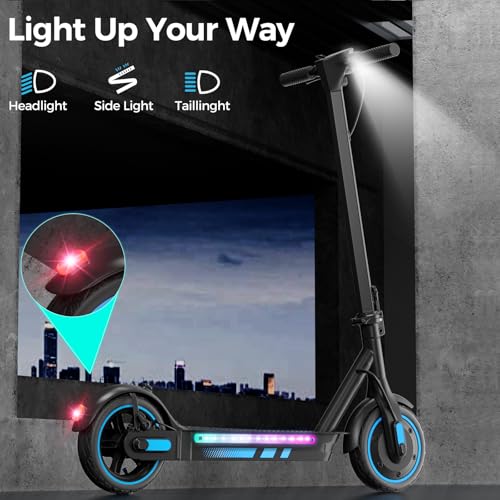 Electric Scooter for Adults, 19/25 Mph Max Speed, 21/25/35 Miles Range,350/500/600W APP Control E-Scooter with 8.5/10 Inflatable tire, Foldable Escooter with App Control, UL 2272 Certified