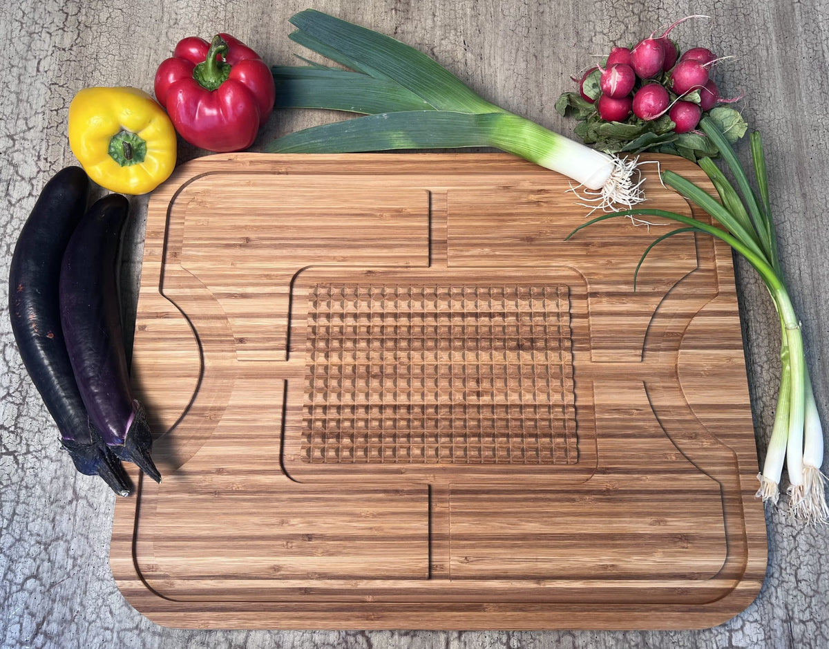 Organic Extra Large Bamboo Cutting Board - Extra Large Wood Cutting Board - Bamboo Carving Board for Meat Cheese and Vegetables ?C Reversible Large Wooden Cutting Boards for Kitchen ?C Reversible Cuttin