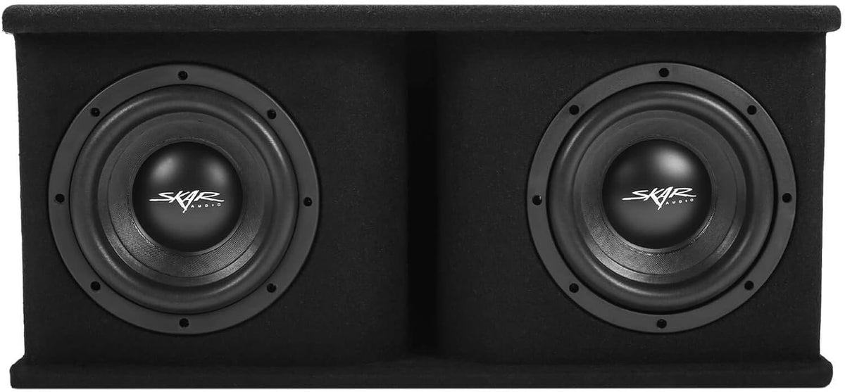 Skar Audio Dual 12 Complete 2,400 Watt SDR Series Subwoofer Bass Package - Includes Loaded Enclosure with Amplifier