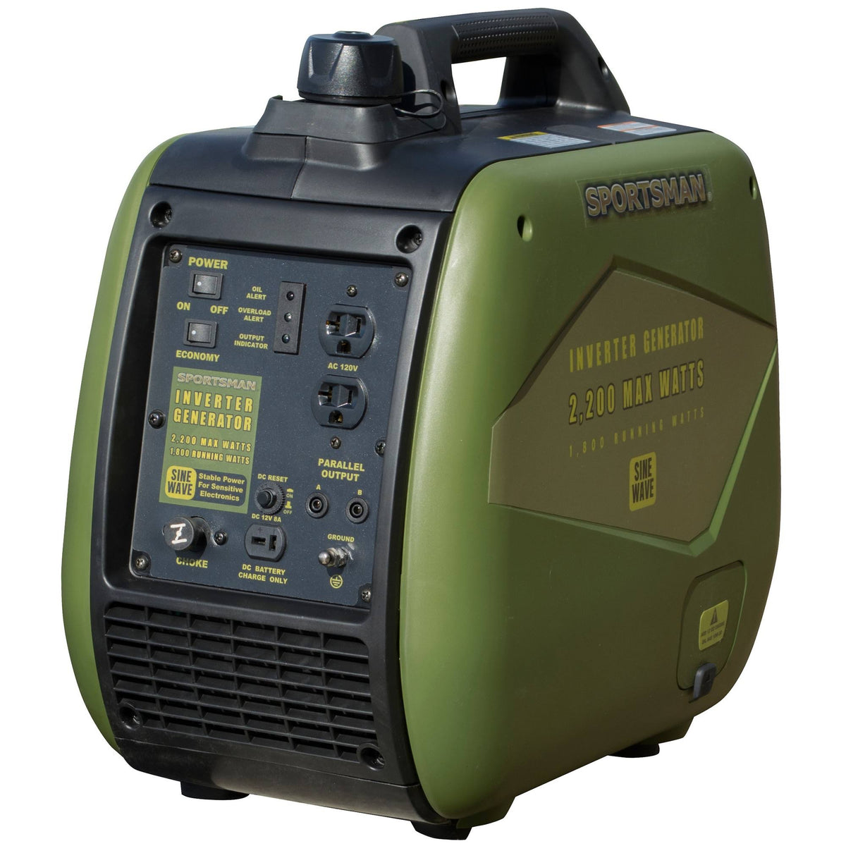Sportsman 2200W Gasoline Powered Recoil Start Portable Digital Inverter Generator with Parallel Capability - CARB - 120V