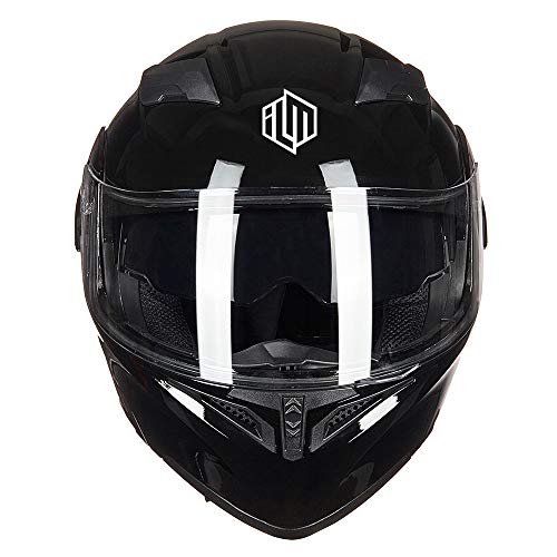 ILM Motorcycle Dual Visor Flip up Modular Full Face Helmet DOT 6 Colors Model 902