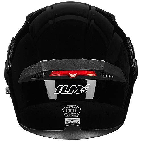 ILM Motorcycle Dual Visor Flip up Modular Full Face Helmet DOT 6 Colors Model 902