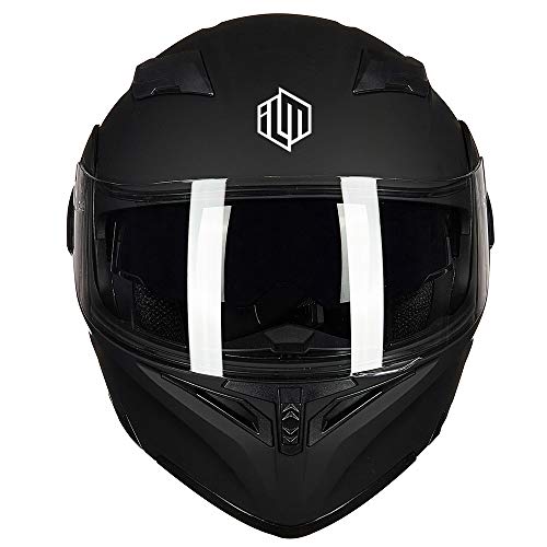 ILM Motorcycle Dual Visor Flip up Modular Full Face Helmet DOT 6 Colors Model 902