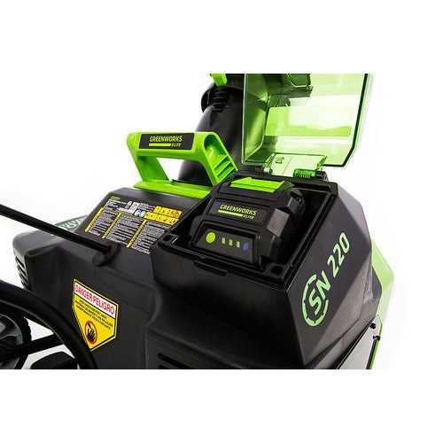 Greenworks 20 in. 40-Volt Battery Brushless Single-Stage Cordless Snow Blower with 6.0 Ah Battery and Charger