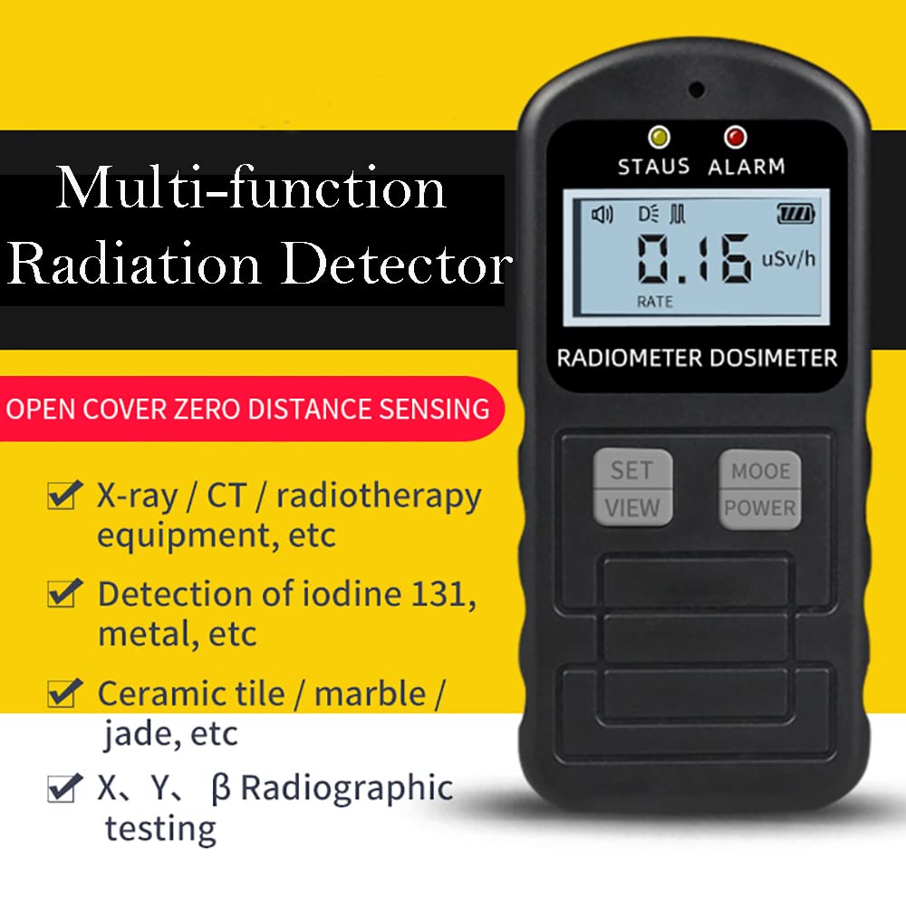 [Upgrade Version]Nuclear Radiation Detector,High Sensitivity and Accuracy Geiger Counter Radiation Detector Dosage Dosimeter Alarm Device