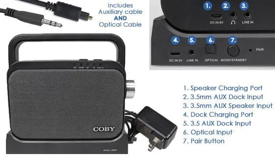 Wireless TV Speaker Coby