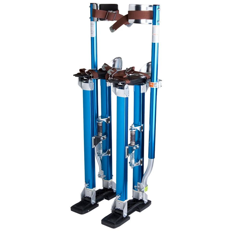 Drywall Stilts 24x22-40x22 Aluminum Tool Stilt for Painting Painter Taping Blue