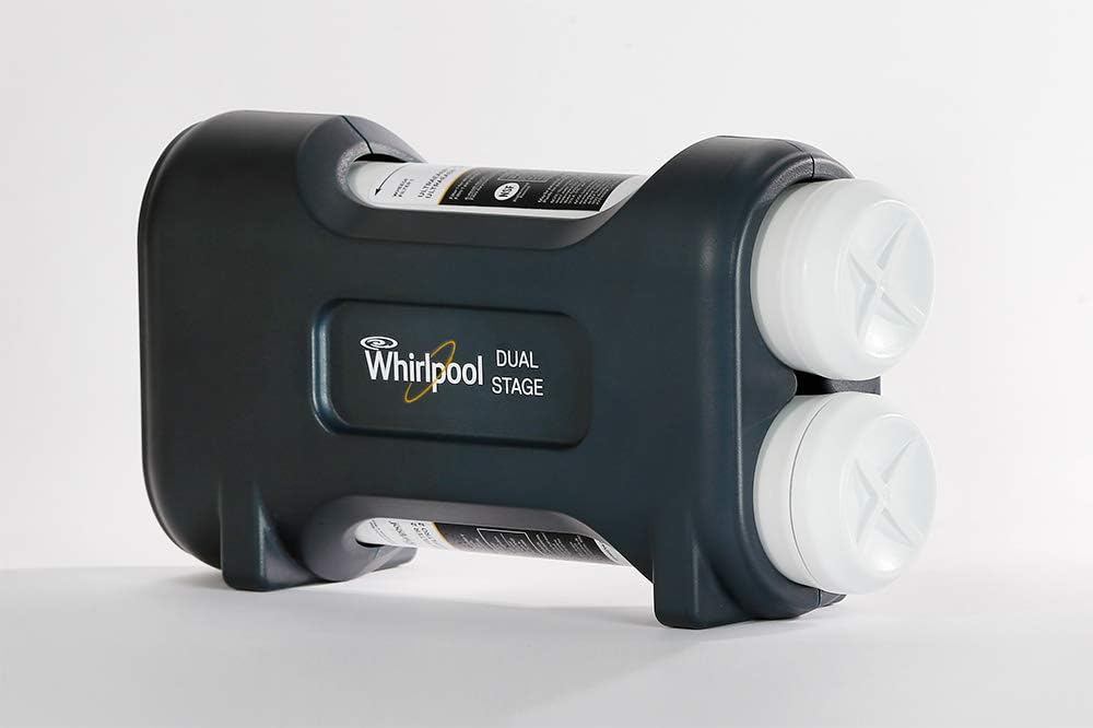 Whirlpool WHEEDF Dual Stage Replacement Pre/Post Water Filters | Fits WHADUS5 & WHED20 Filtration Systems | 1 Set, Pack of 2, Grey , Gray Pack of 2