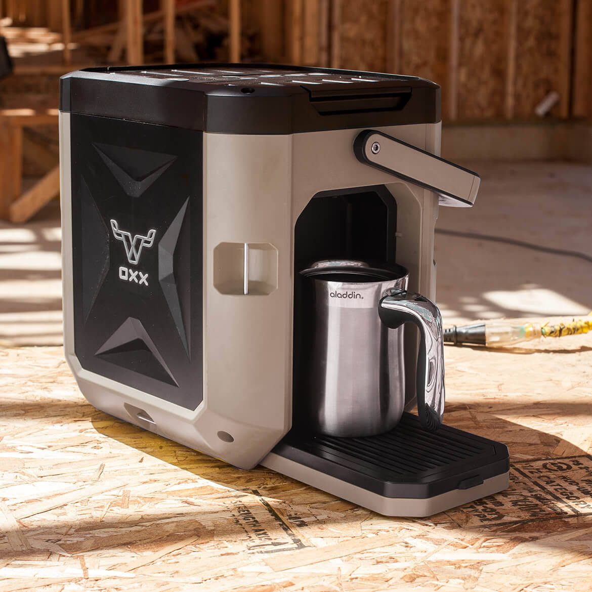 OXX CBK250T COFFEEBOXX Jobsite Single Serve Coffee Maker - Desert Tan