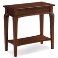 Leick Home Stratus Narrow Chairside Table, Heartwood Cherry
