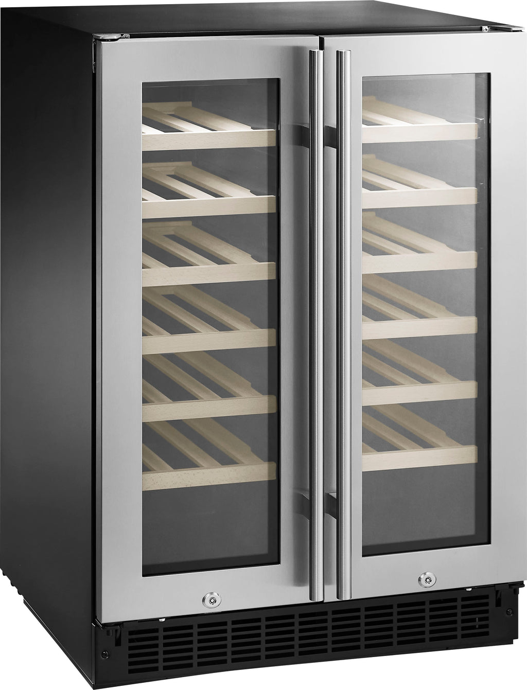Insignia? - Dual Zone Wine and Beverage Cooler with Glass Doors - Stainless Steel