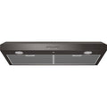GE - 36 Convertible Range Hood - Black stainless steel