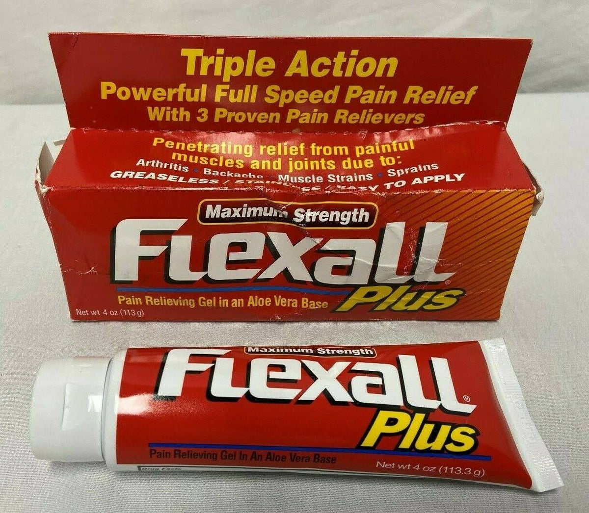 Flexall Plus Pain Relieving Gel, Maximum Strength - 4 oz