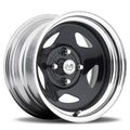U.S. Wheel : Wheel, 021 Series Drift Star FWD, Steel, Chrome/Gloss Black, 14 inch x 7.0 Wheels