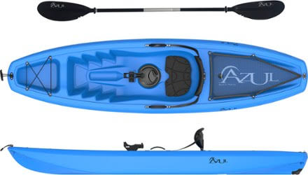 Azul Kayaks Sun 9 Deluxe Sit-On-Top Kayak with Paddle Blue 9 ft 2024 Best Sellers