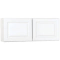 Hampton Bay Hampton Assembled 36x15x12 in. Wall Bridge Kitchen Cabinet in Satin White