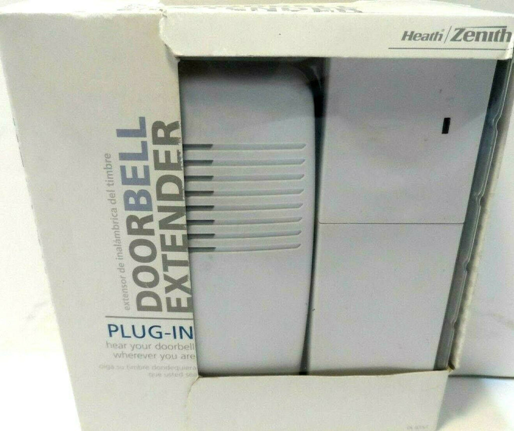 Heath Zenith DL-6157 Wireless Plug-In Door Chime Extender, White