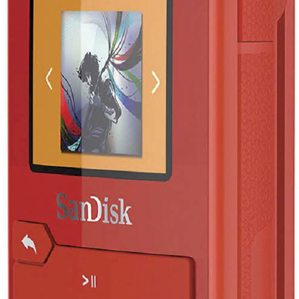 SanDisk 16GB Clip Sport Plus MP3 Player Sdmx28-016g-a46r - Red