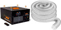 WEN 3410 3-Speed Remote-Controlled Air Filtration System (300/350/400 CFM) & FULTON 4 x 20′ Ultra Flex Clear-Vue Heavy Duty PVC Hose - MADE IN USA!
