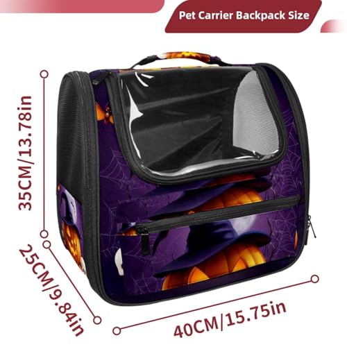 Halloween Pet Carrier Airline Approved Pet Carrier Bag Dog Carrier for Small Medium Cats Dogs Puppies Kitten