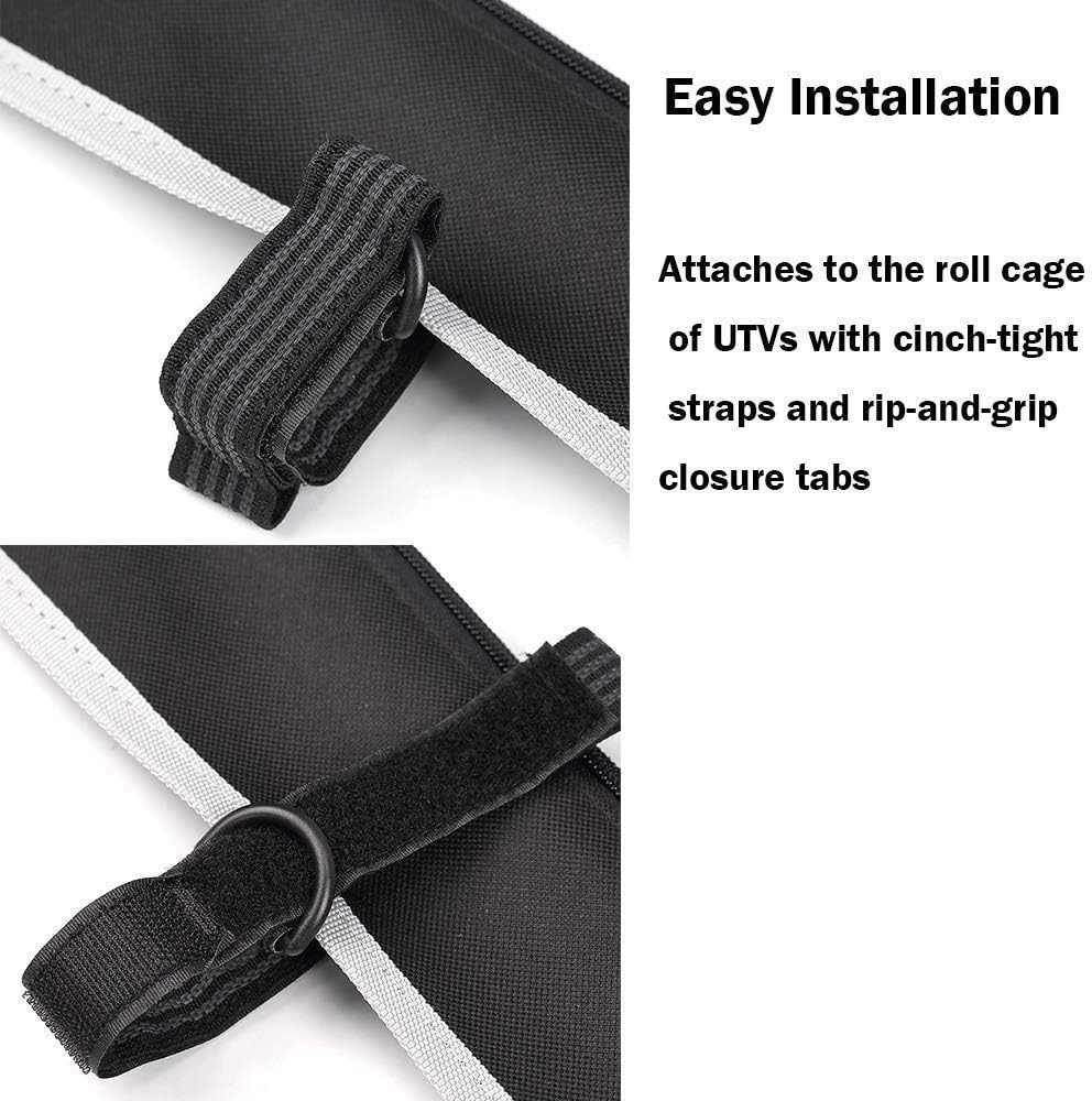 Kemimoto UTV Windshield Compatible with Kawasaki Mule 600 Mule 610XC SE SX Clear Fold Up UTV Full Front Windshield