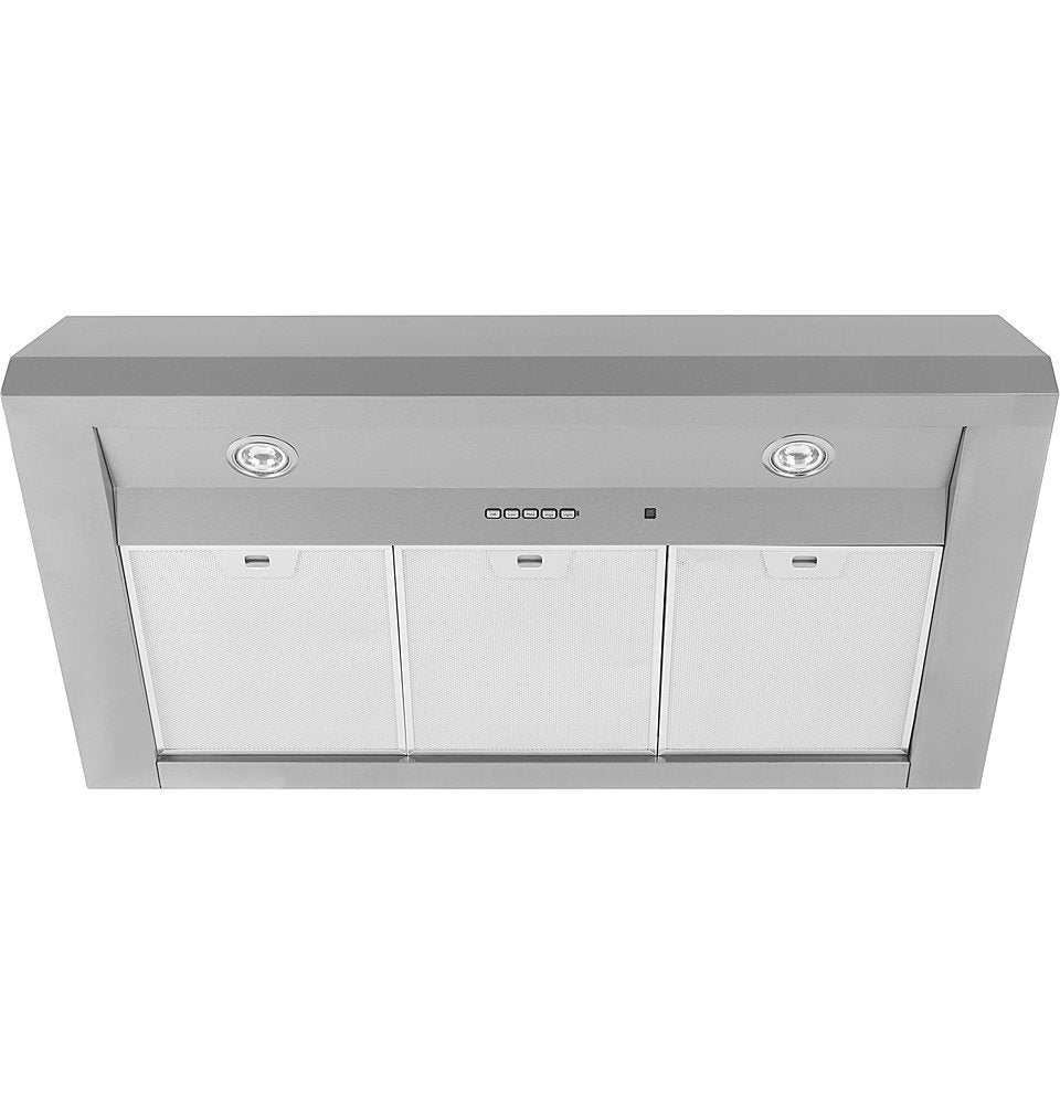 GE Profile - 36 Convertible Range Hood - Stainless steel