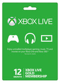 Xbox Live 12-Month Gold Membership (2 Packs)