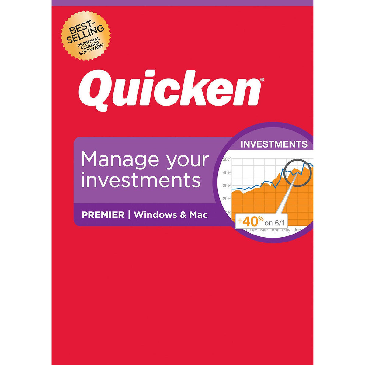 Quicken Premier Personal Finance - 1-Year Subscription (Windows/Mac)