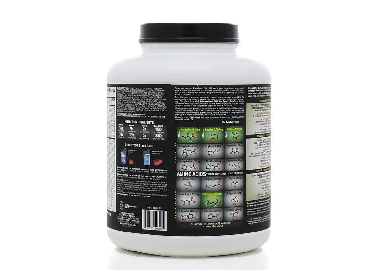 Muscle Milk Genuine Protein Powder, Vanilla Creme - 4.94 lb