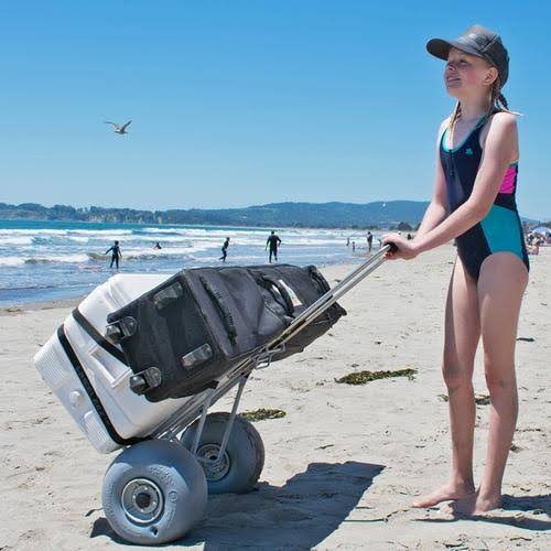 Wheeleez Inc, WZ1-BCF, Beach Cart Folding w/Polyurethane