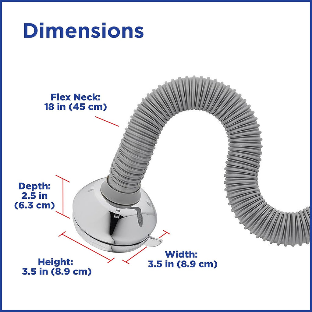 Waterpik Flexible Neck Best Adjustable Shower Head for All Heights 6 Mode, 1.8 GPM, Chrome NSL-603E Pack of 2
