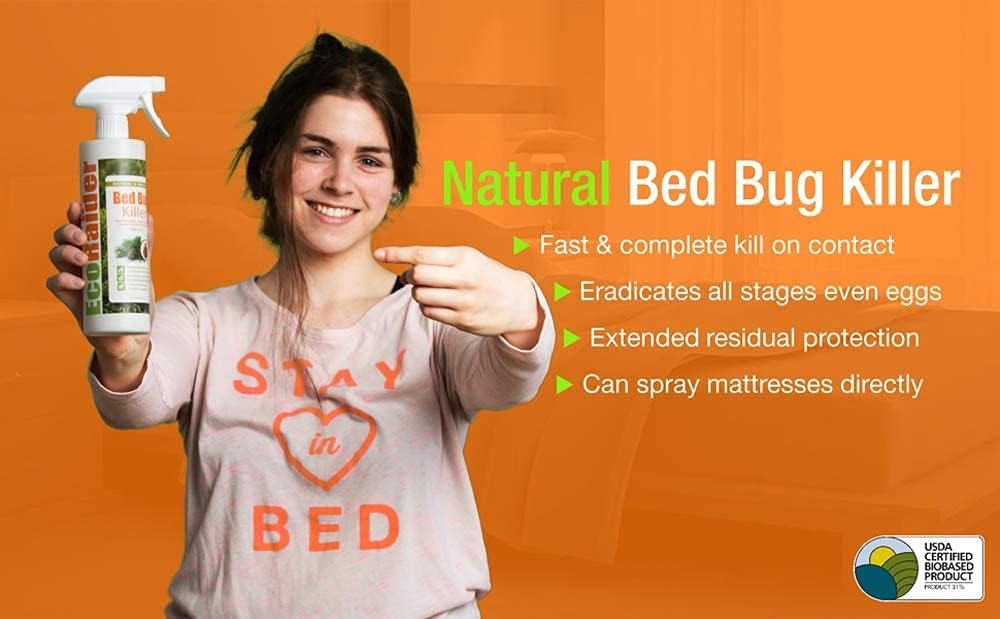 EcoVenger (Formerly EcoRaider) Bed Bug Killer with Remote Sprayer 1Gal - Kills 100% All Stages on Contact- Kills Resistant Bugs- Kills Eggs- 14 Day Residual Protection- Non-toxic- Child & Pet Friendly