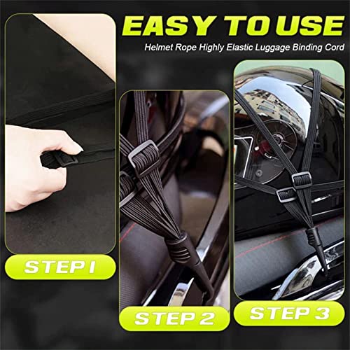 Luggage tensioner Helmet Luggage Strapping Rope Bicycle Tension Belt with Hook Elastic Luggage Belt Motorcycle Luggage Lashings Strap Tab Gear Rear Bag