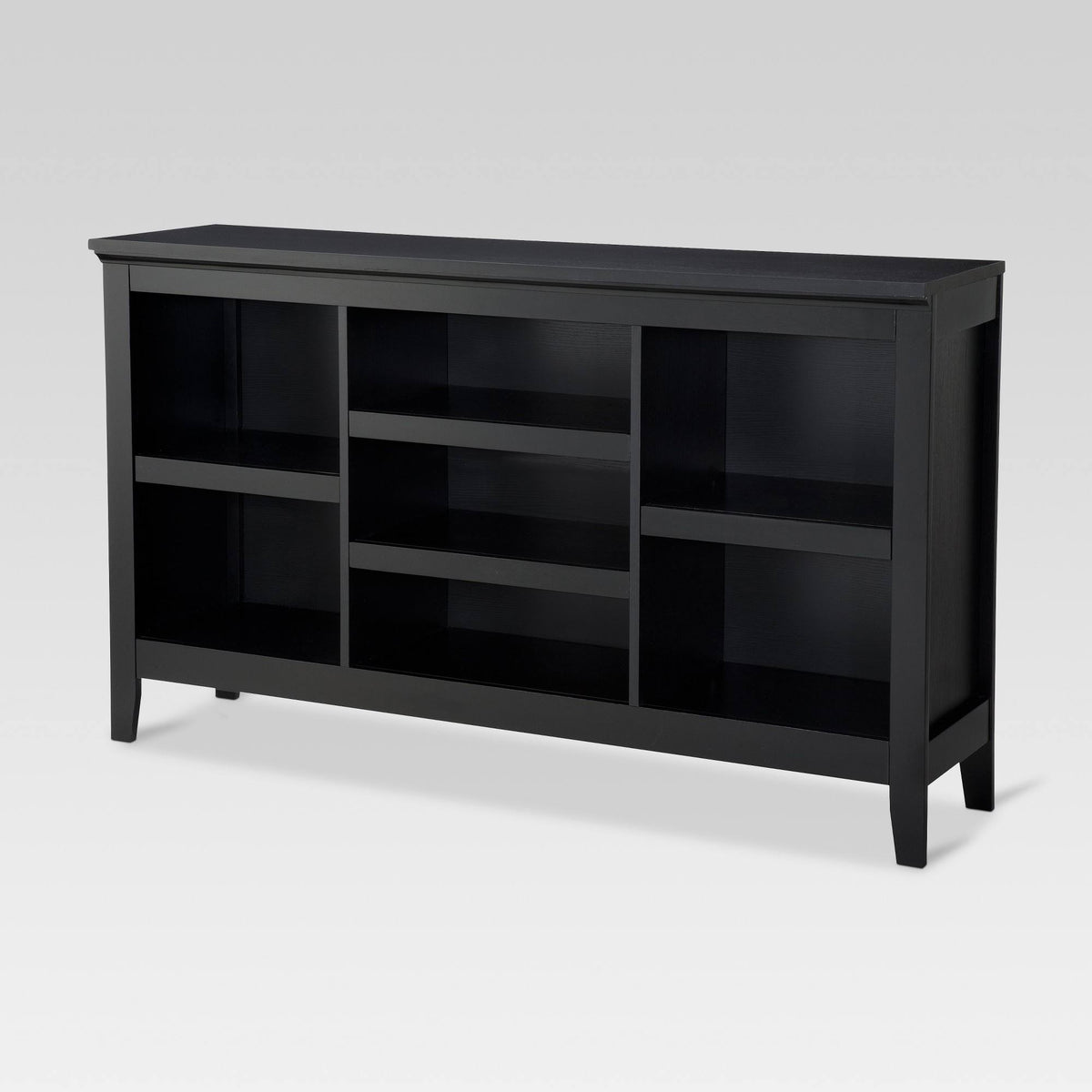 Threshold Carson Horizontal Bookcase with Adjustable Shelves - Black
