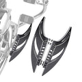 Passenger Floorboards CNC Edge Cut Male Mount Foot Pegs Rear Footrest Pedal for Harley Touring Street Road King Glide Dyna Sportster Softail Chrome and Black