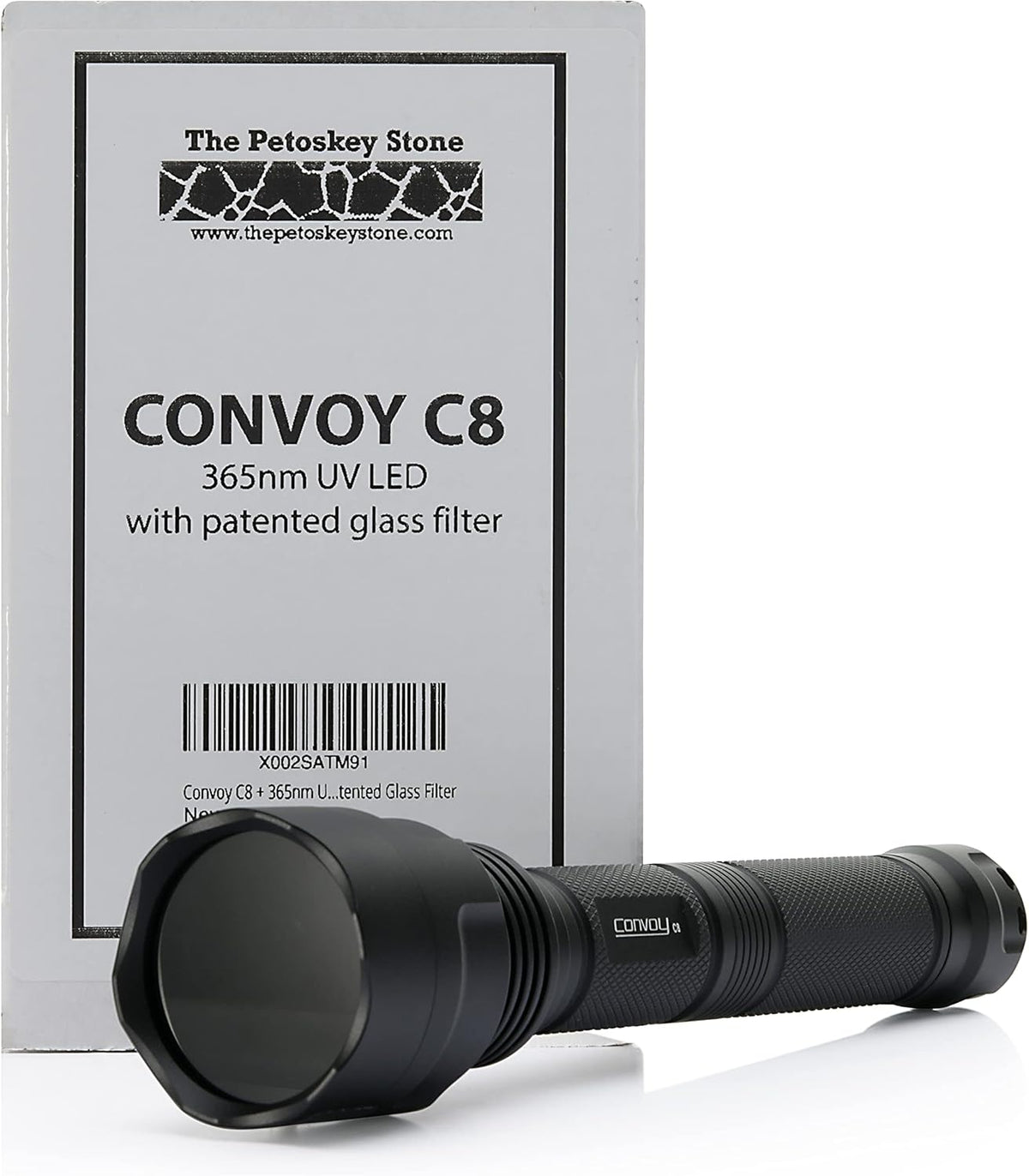 Convoy C8 + 365nm UV LED Flashlight with Patented Glass Filter