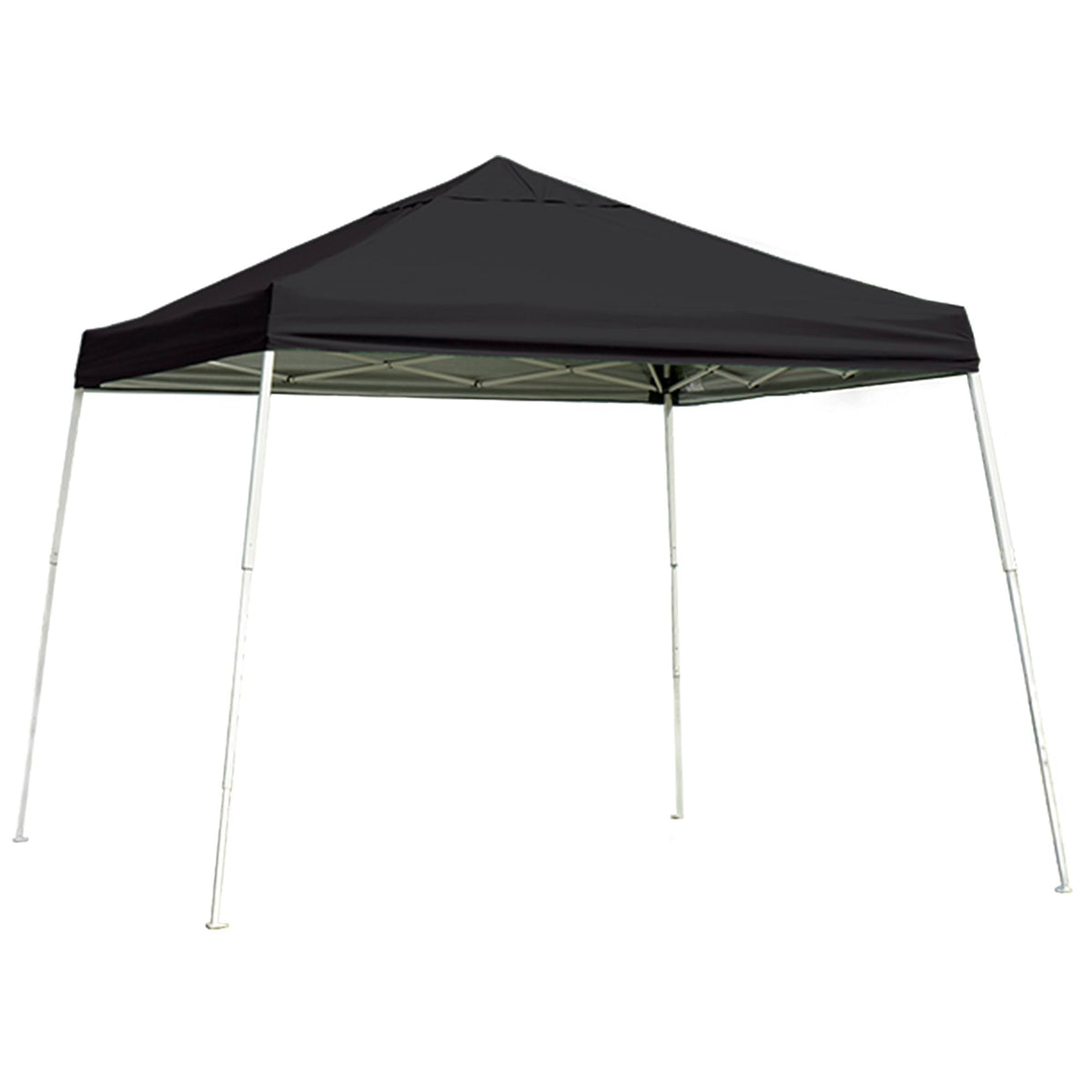 ShelterLogic Slant-Leg Pop-Up Canopy - Black - 12′ x 12′