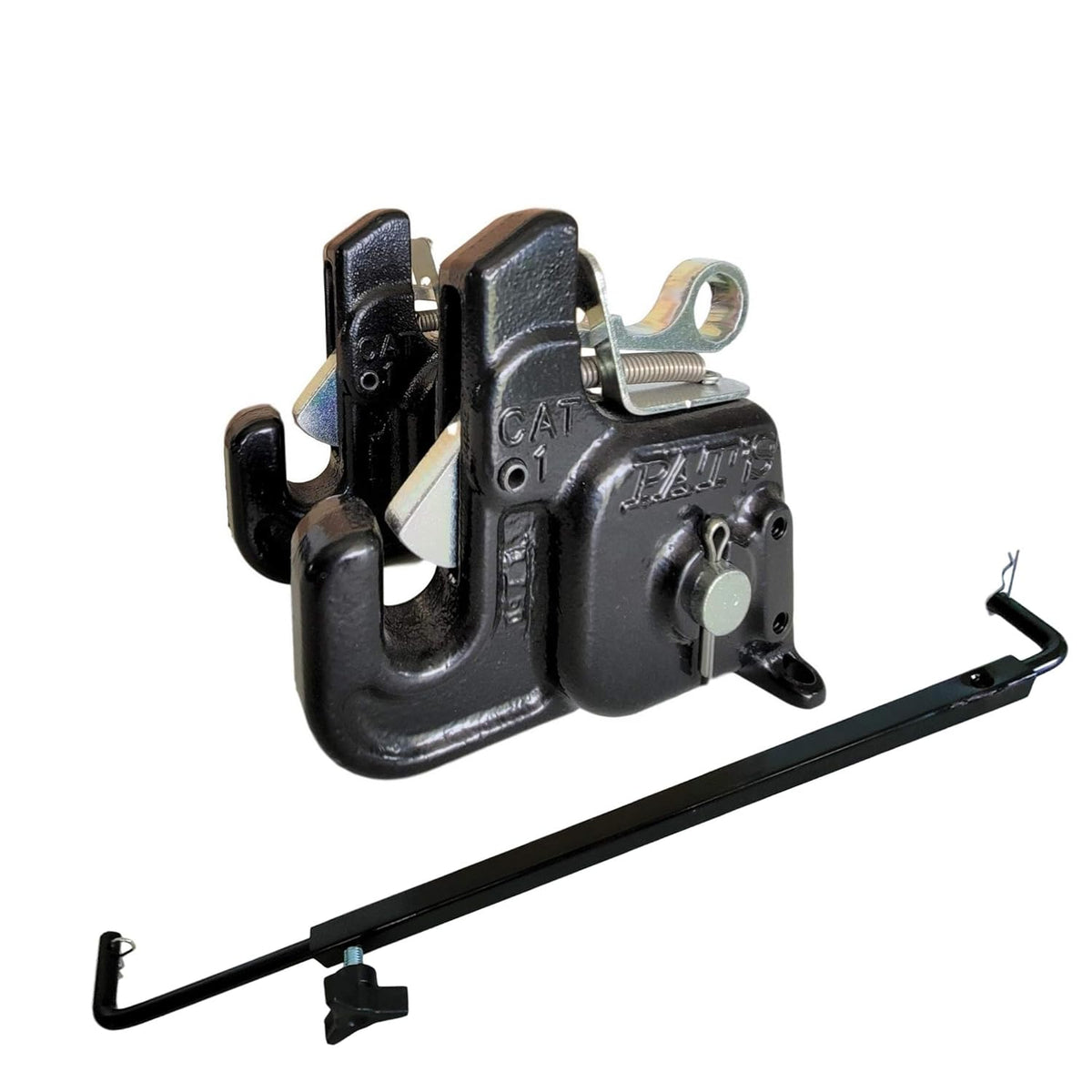 Pat's Easy Change with Stabilizer Bar - Best Quick Hitch System On The Market ?C Flexible, Durable and Affordable (CAT #1 Green)