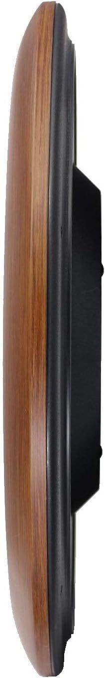 SEIKO 16 Roman Numeral Round Wood Finish Wall Clock