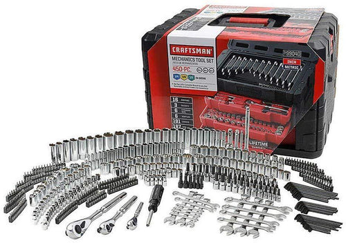 2025 Craftsman 450-Piece Mechanics Tool Set, Ratchet Socket Hand Wrench Toolset