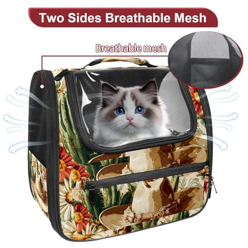 Halloween Pet Carrier Airline Approved Pet Carrier Bag Dog Carrier for Small Medium Cats Dogs Puppies Kitten